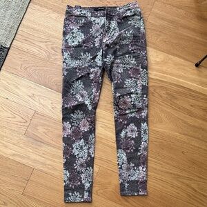 J Brand Queen Anne’s Lace Purple and Pink Floral Pants
